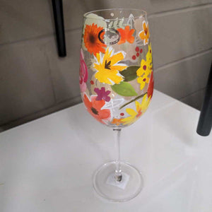 Bold Floral Glass - Fiesta-GOB