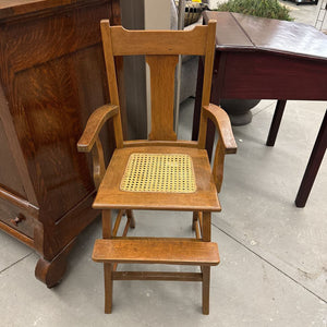 Child's High Chair w Cane Seat