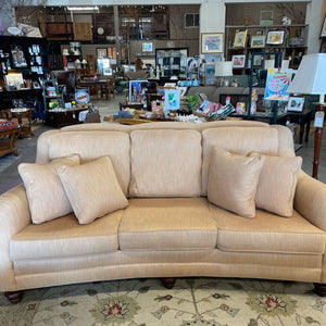 Hancock & Moore Butterscotch 3 Seater Curved Sofa