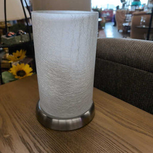 Table Lamp w Frosted Glass Shade