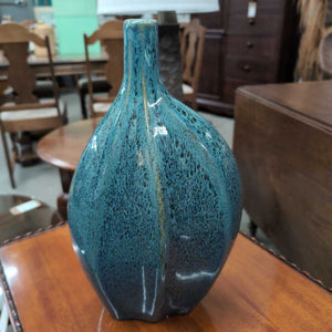 Turquoise Blue Speckled Vase