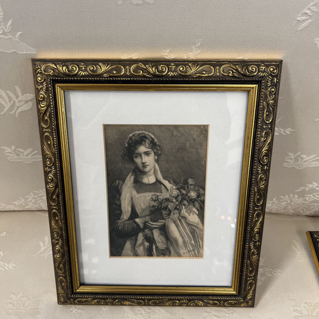 Gold Ornate Frame w Victoria Images