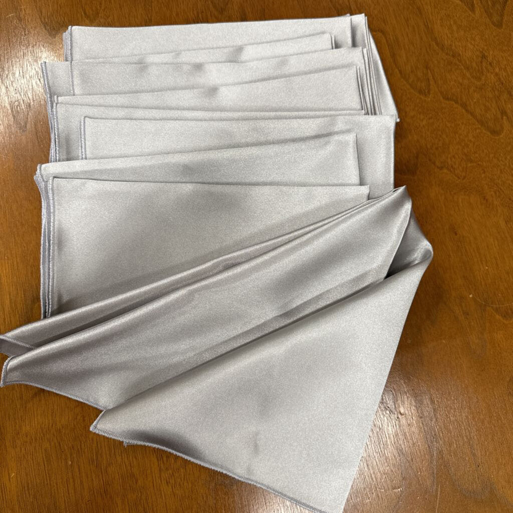 Set of 12 Silver Napkins