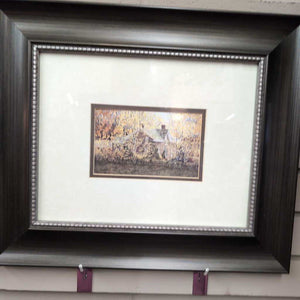 Print - "Summer Home" in Wide Brown Frame by Walter Campbell