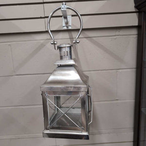 Silver Hanging Lantern w Door