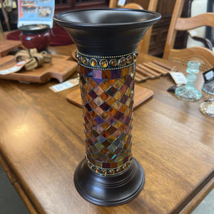 PartyLite Bronze Column Pillar Holder