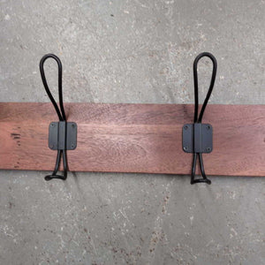 Wall Mounted Wood Hangar w Coat Hooks