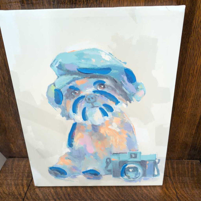 Print on Canvas - Dog w Camera