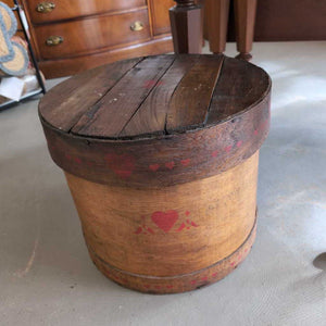 Vintage Cheese Wood Storage Bin