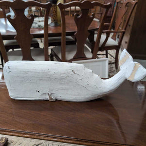 Wood-carved White Whale