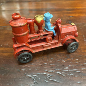 Reproduction Metal Red Fire Truck Toy