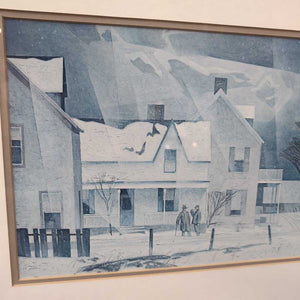 Framed Print "Snow Flurries" By A J Casson