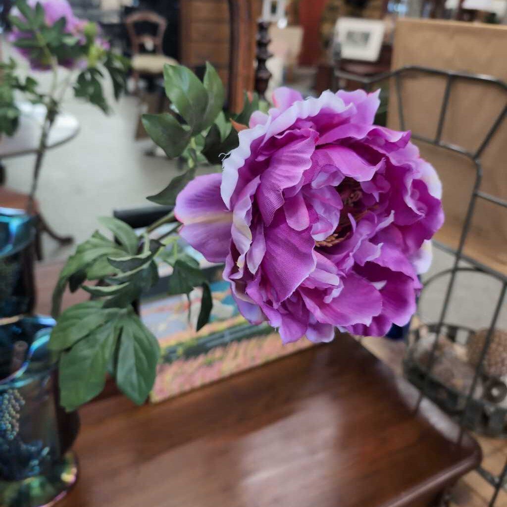 Faux Purple Peonies