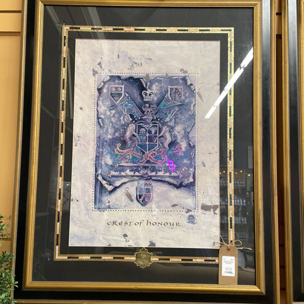 Framed Art Print - "Crest of Honour"