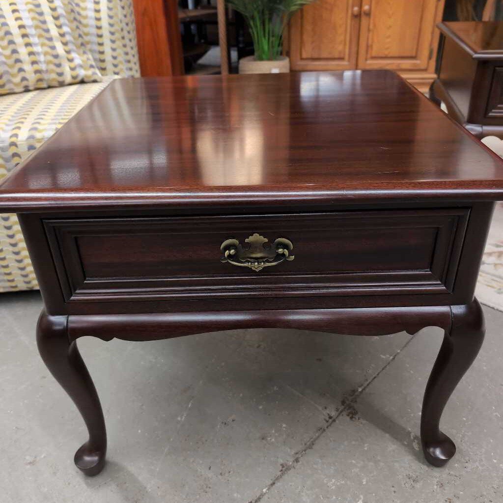 Mahogany Gibbard Side Table w Drawer