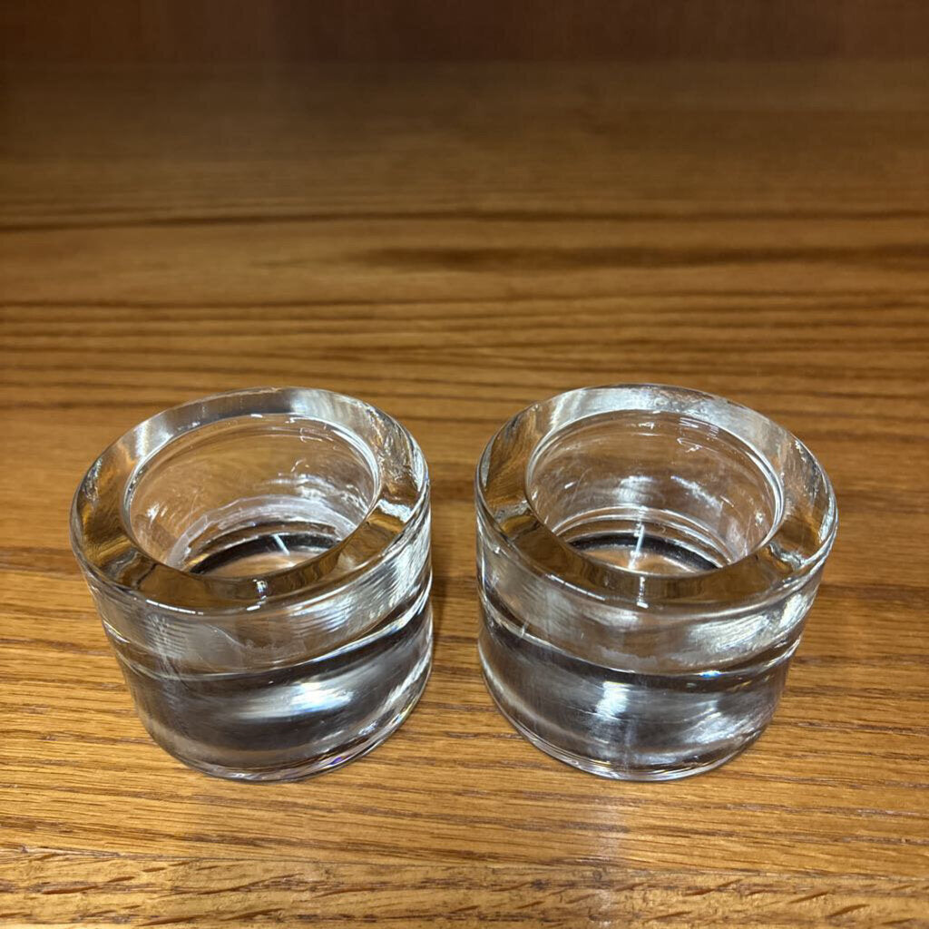 Pair - Kivi Votive Round Tealight Holders