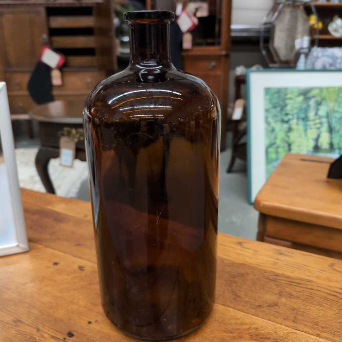 Antique Glass Brown Jug