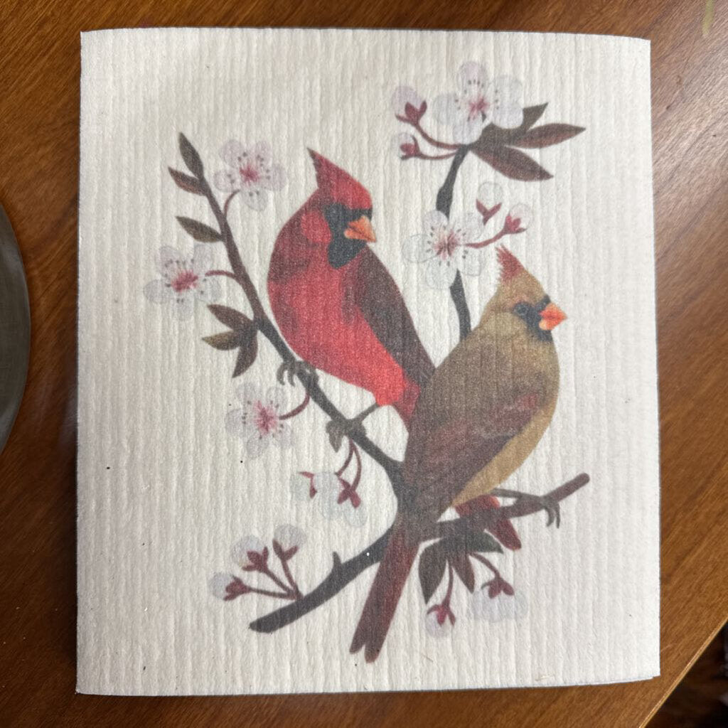 Single - Cardinals Swedish Dishcloth - ASD-004