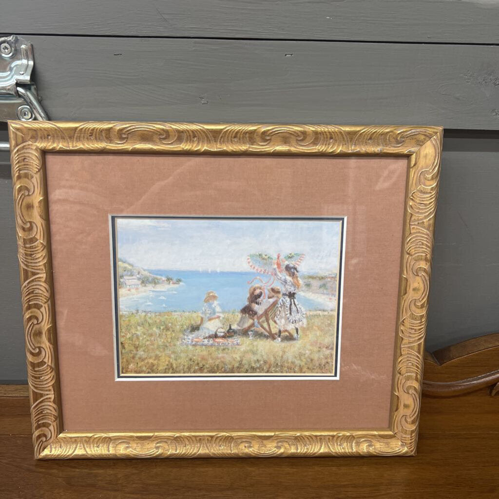 Children's Picnic - Gold Frame