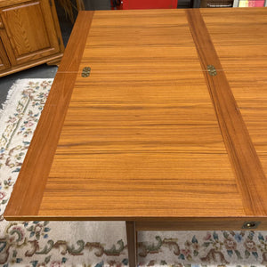 Teak Foldable BENI APS Stamped MCM Table/Desk w 2 Drawers