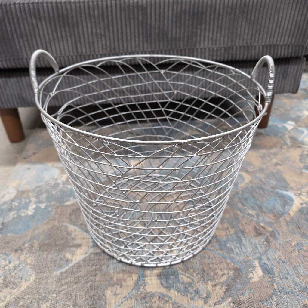 Large Round Metal Basket