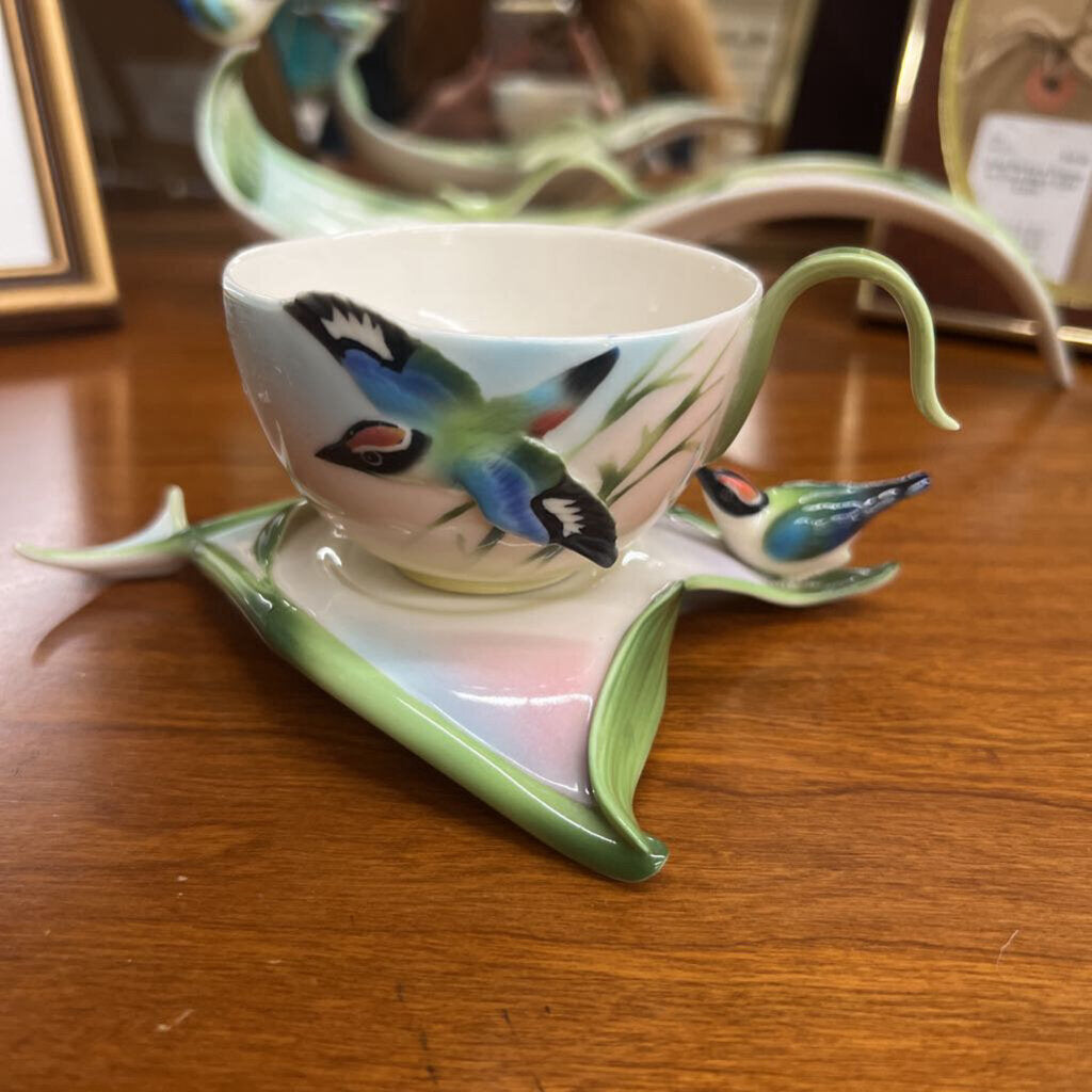 Franz Collection Bamboo Songbird Tea Cup & Saucer