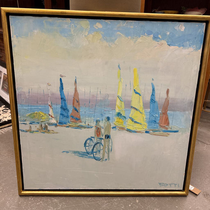 Summer Days - Framed Original Oil on Canvas - BOTTI