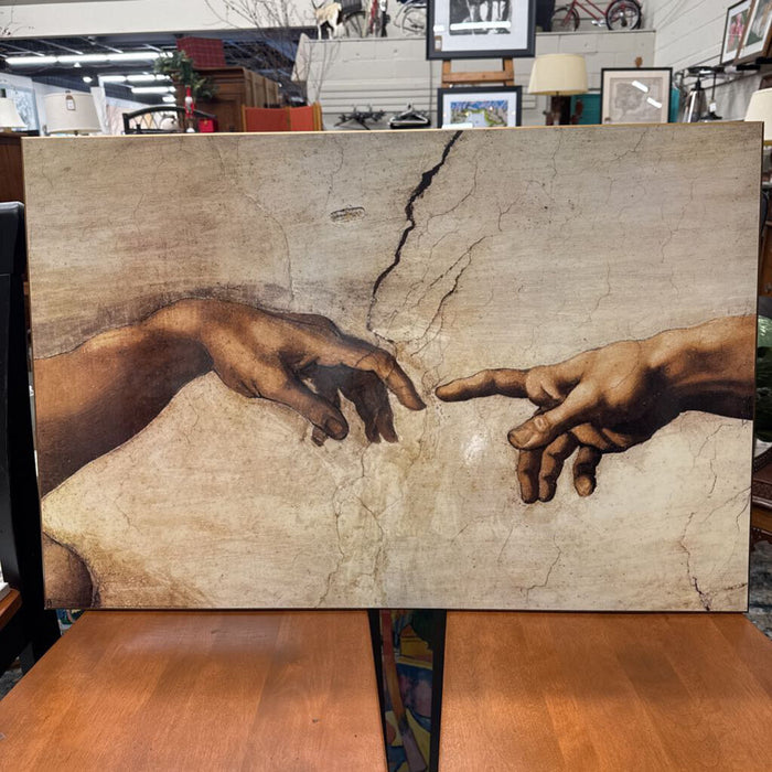 Creation of Adam - Michelangelo - Art on Board