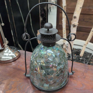 Mosaic Glass Lantern Tealight-Candle Holder