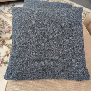 Grey Fabric Throw Pillow