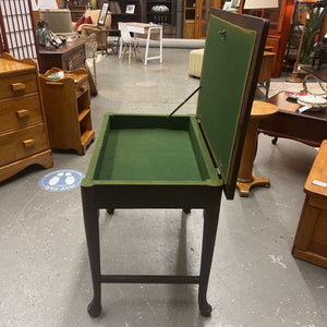 Wood Writing Desk w Storage Inside Desk