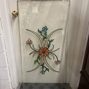 Hand Painted Lead Glass Insert