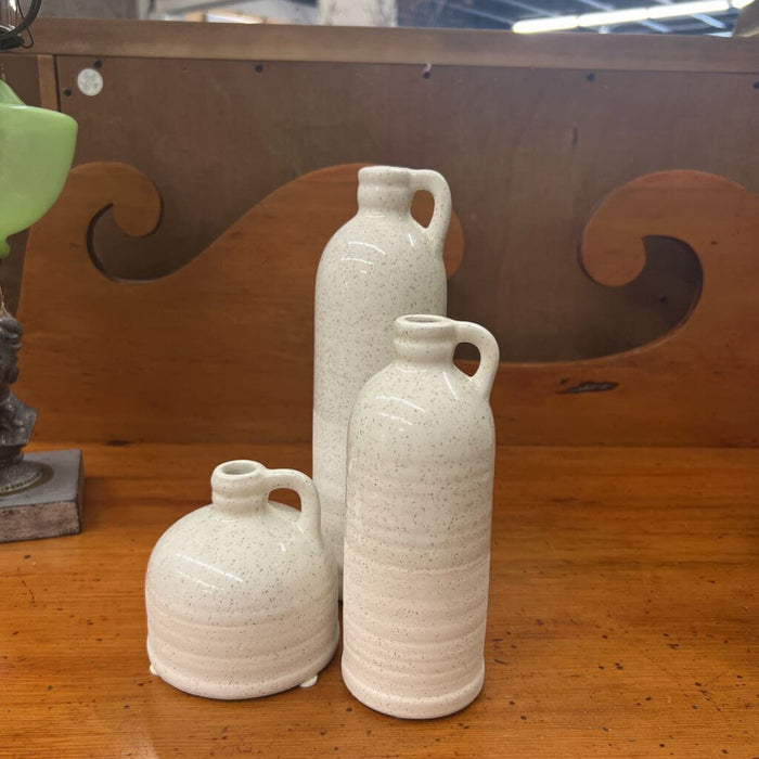 Cream Speckled Jug Trio