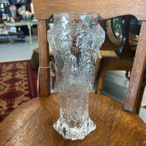 Signed Eugen Montelin"Troll In A Tree Trunk" Vase