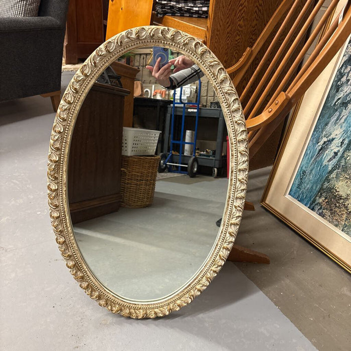 Oval Shabby Chic Antique Mirror