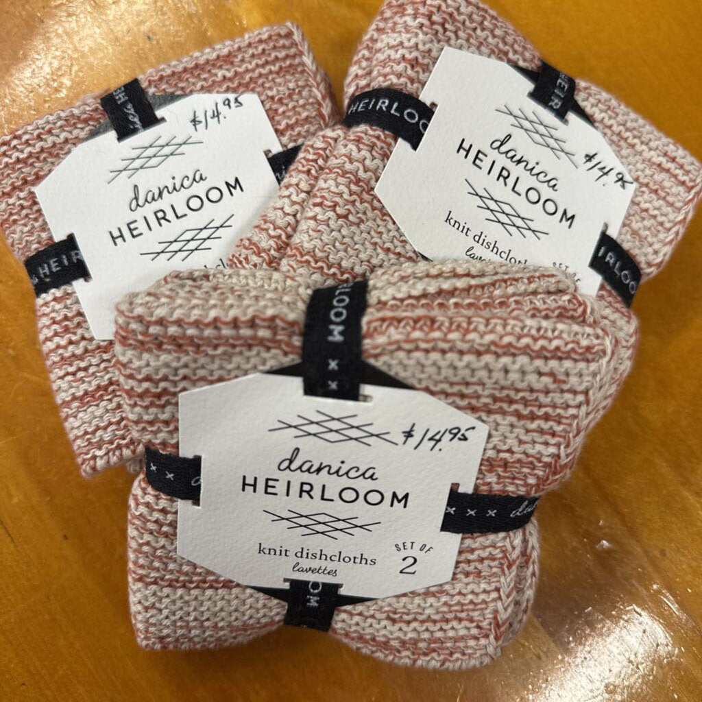 Knit Dishcloth Clay - Set of 2 - 2109617