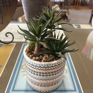 Decorative Plant In Ceramic Vase