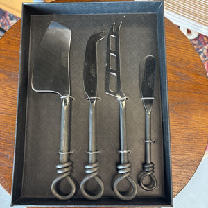 Four Piece Stainless Steel Cheese Knife Set