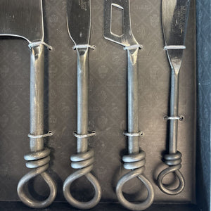 Four Piece Stainless Steel Cheese Knife Set