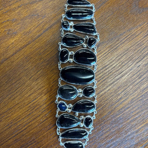 Black Onyx 925 Sterling Bracelet