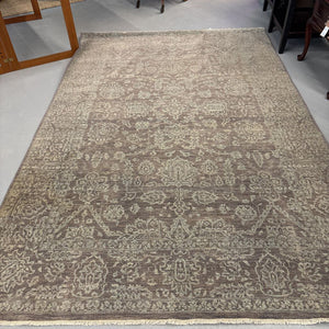 100% Wool KASIB Pakistani Rug (ELTE) Grey & Aqua