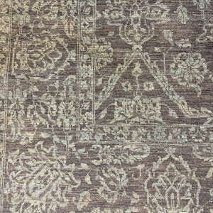 100% Wool KASIB Pakistani Rug (ELTE) Grey & Aqua