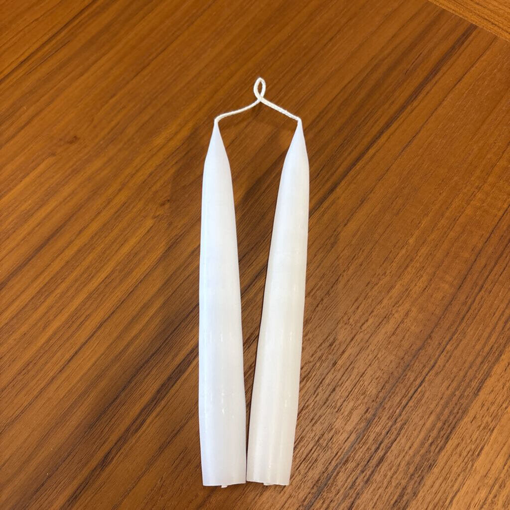 Twilight Tapered Candle PAIR - WHITE