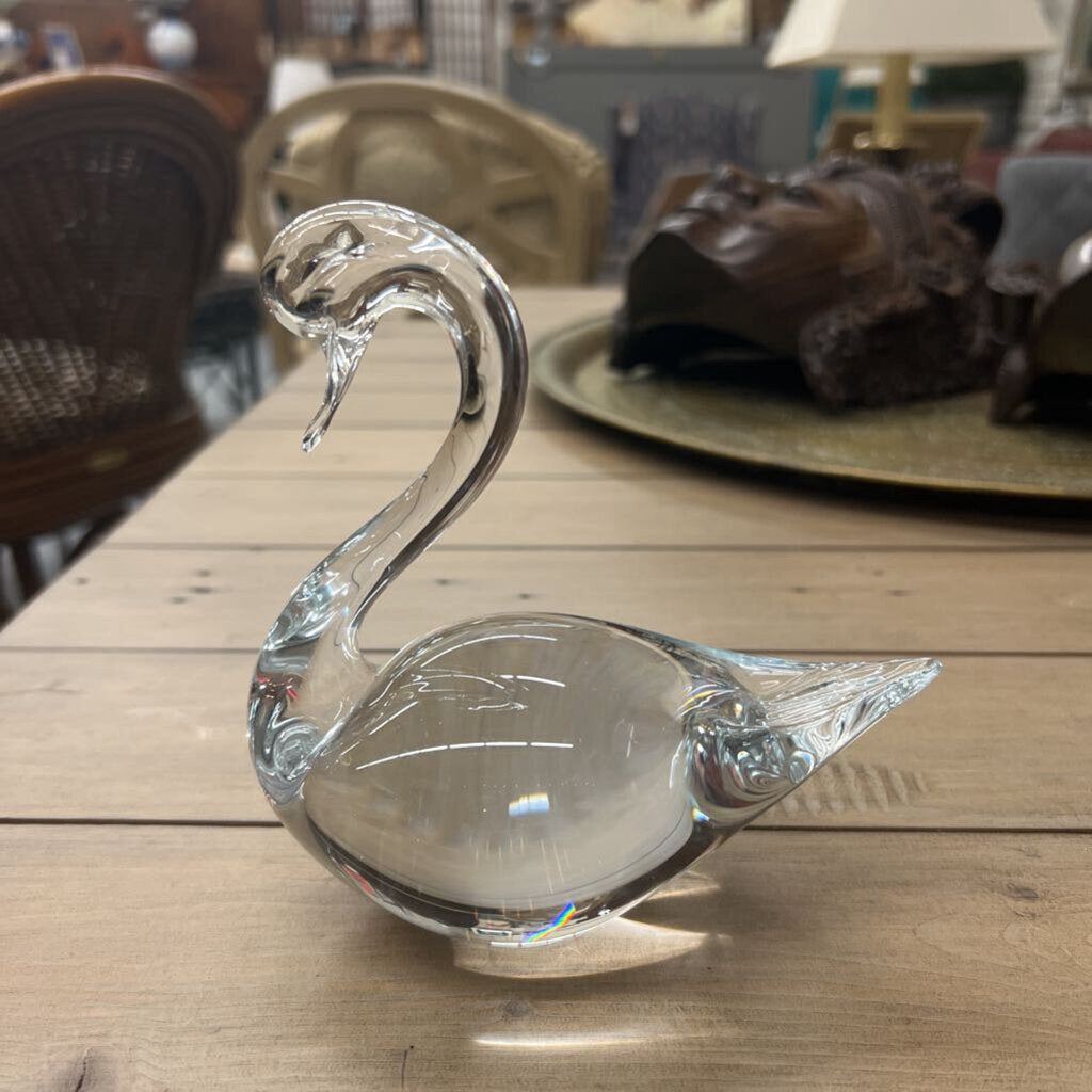 Swedish Art Glass Swan