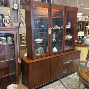 Teak Buffet/Hutch w Lower Storage