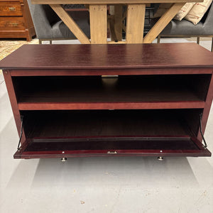 Mahogany Stained Low TV Stand