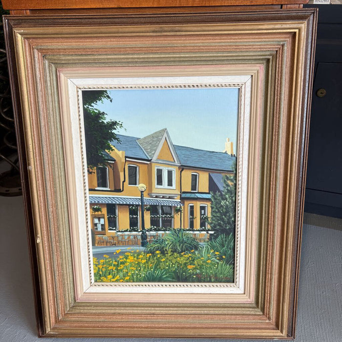 Oil Acrylic Print "Yellow Restaurant - Sassafras, Toronto"