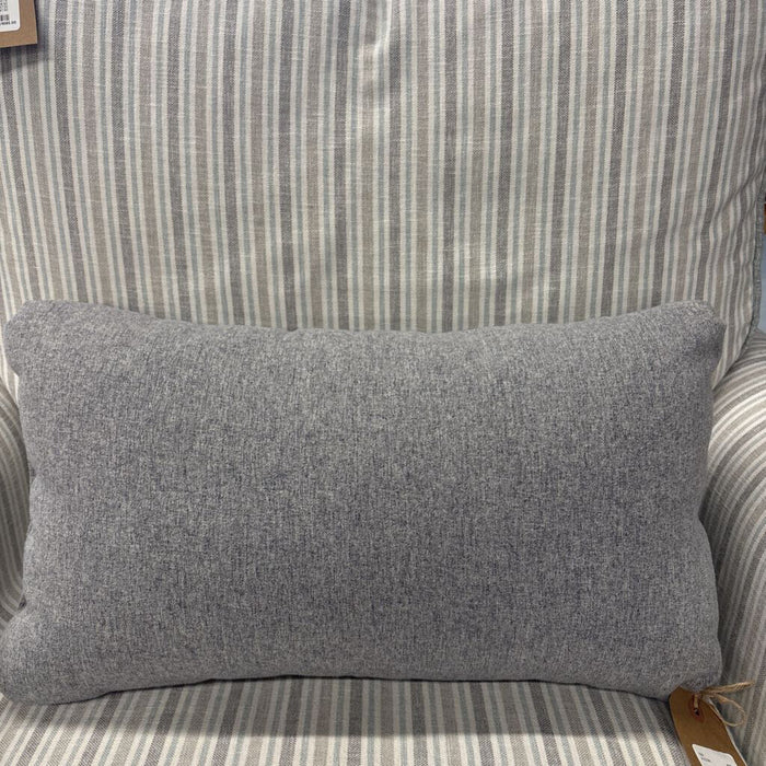 Grey Flannel Lumbar Pillow