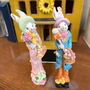 The Bunny Couple Figurines SET