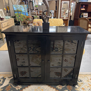 Black Lacquer Finish Sideboard Cabinet